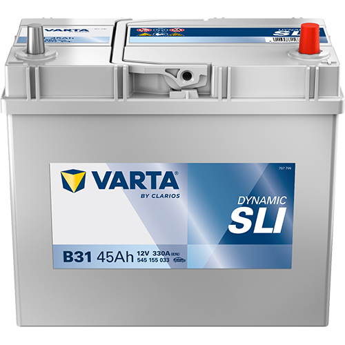 45Ah 330A (- +) DYNAMIC SLI B31 (238x129x227) (тонкая клемма)