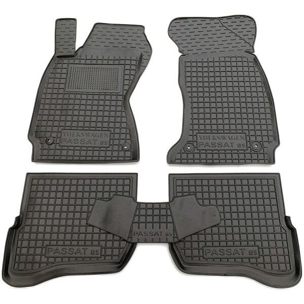 Коврики в салон Volkswagen Passat B5 1996-2005 резиновые, чёрные (AVTO-Gumm)