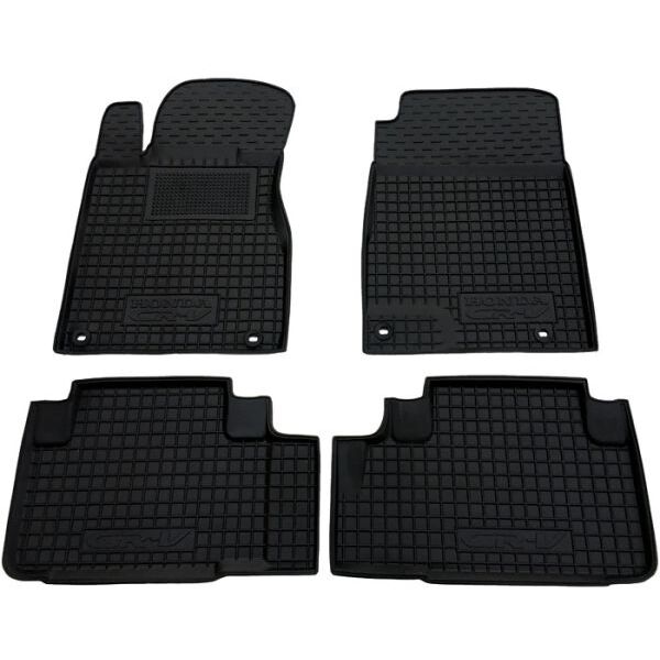 Коврики в салон Honda CR-V 2013- резиновые, чёрные (AVTO-Gumm)