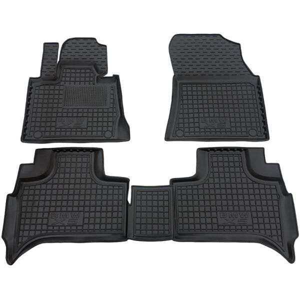 Коврики в салон BMW X5 (E53) 2000-2007 резиновые, чёрные (AVTO-Gumm)
