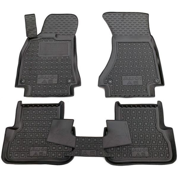 Коврики в салон Audi A5 (B8) Sportback 2009- резиновые, чёрные (AVTO-Gumm)