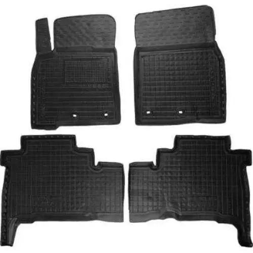 Коврики в салон Lexus LX 570 2012- резиновые, чёрные (AVTO-Gumm)