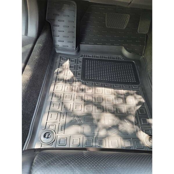 Коврики в салон Acura TLX 2014- резиновые, чёрные (AVTO-Gumm)