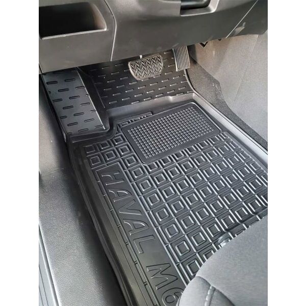 Коврики в салон Haval M6 2023- резиновые, чёрные (AVTO-Gumm)