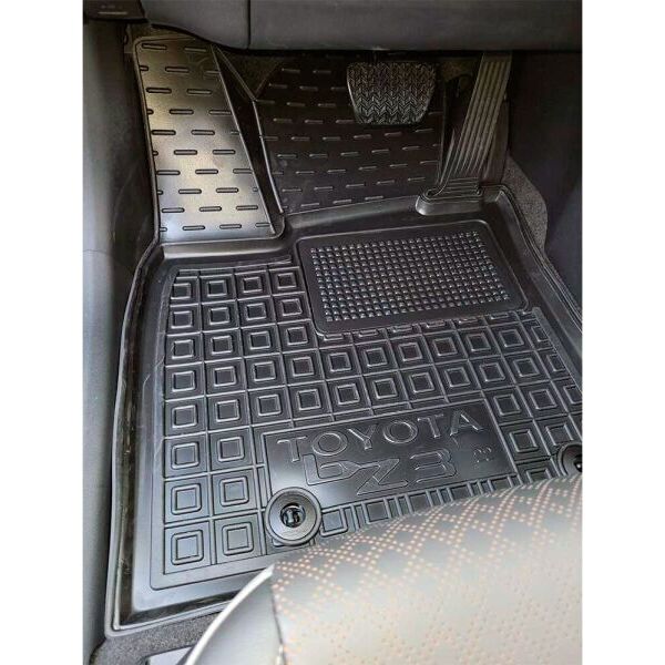 Коврики в салон Toyota bZ3 2023- резиновые, чёрные (AVTO-Gumm)