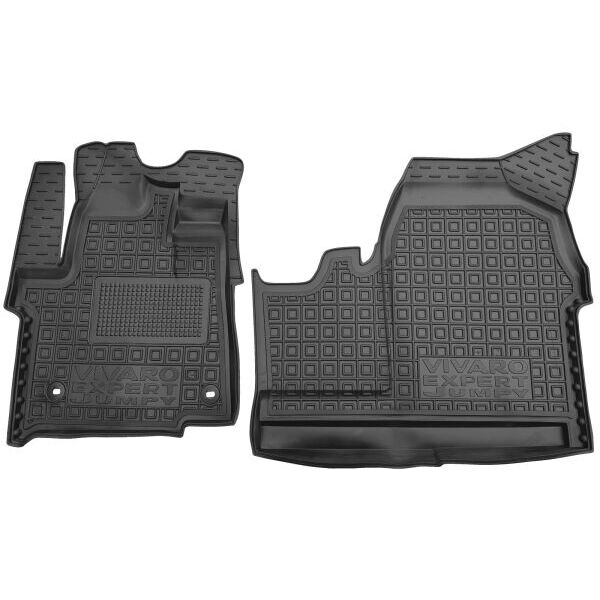 Коврики в салон Citroen Jumpy 3 2024-/Vivaro C 2024-/Expert 3 2024- 1+2, грузовой резиновые, чёрные (AVTO-Gumm)