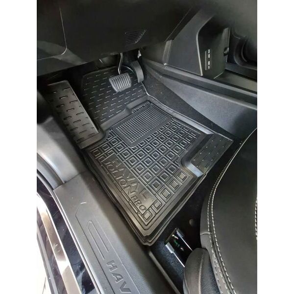 Коврики в салон Haval Jolion Pro 2024- резиновые, чёрные (AVTO-Gumm)
