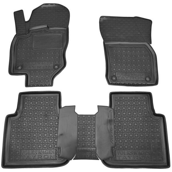 Коврики в салон Volkswagen Tayron 2025- резиновые, чёрные (AVTO-Gumm)